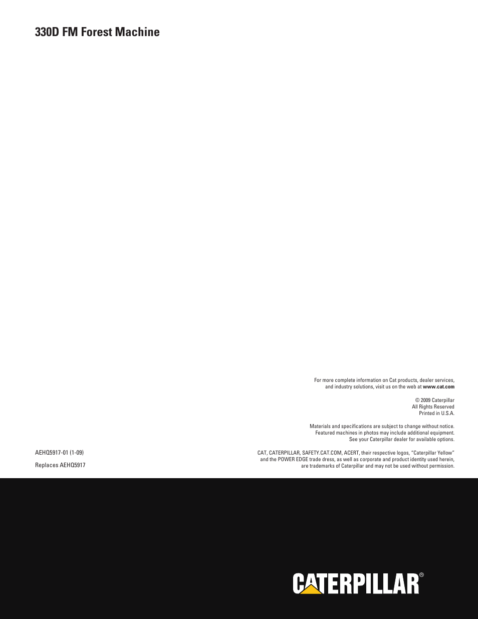 330d fm forest machine | Milton CAT 330D FM User Manual | Page 24 / 24