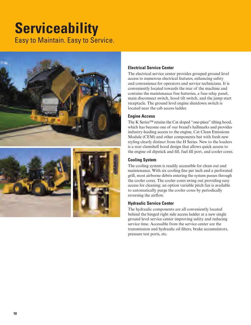 Serviceability, Easy to maintain. easy to service | Milton CAT 980K User Manual | Page 10 / 24