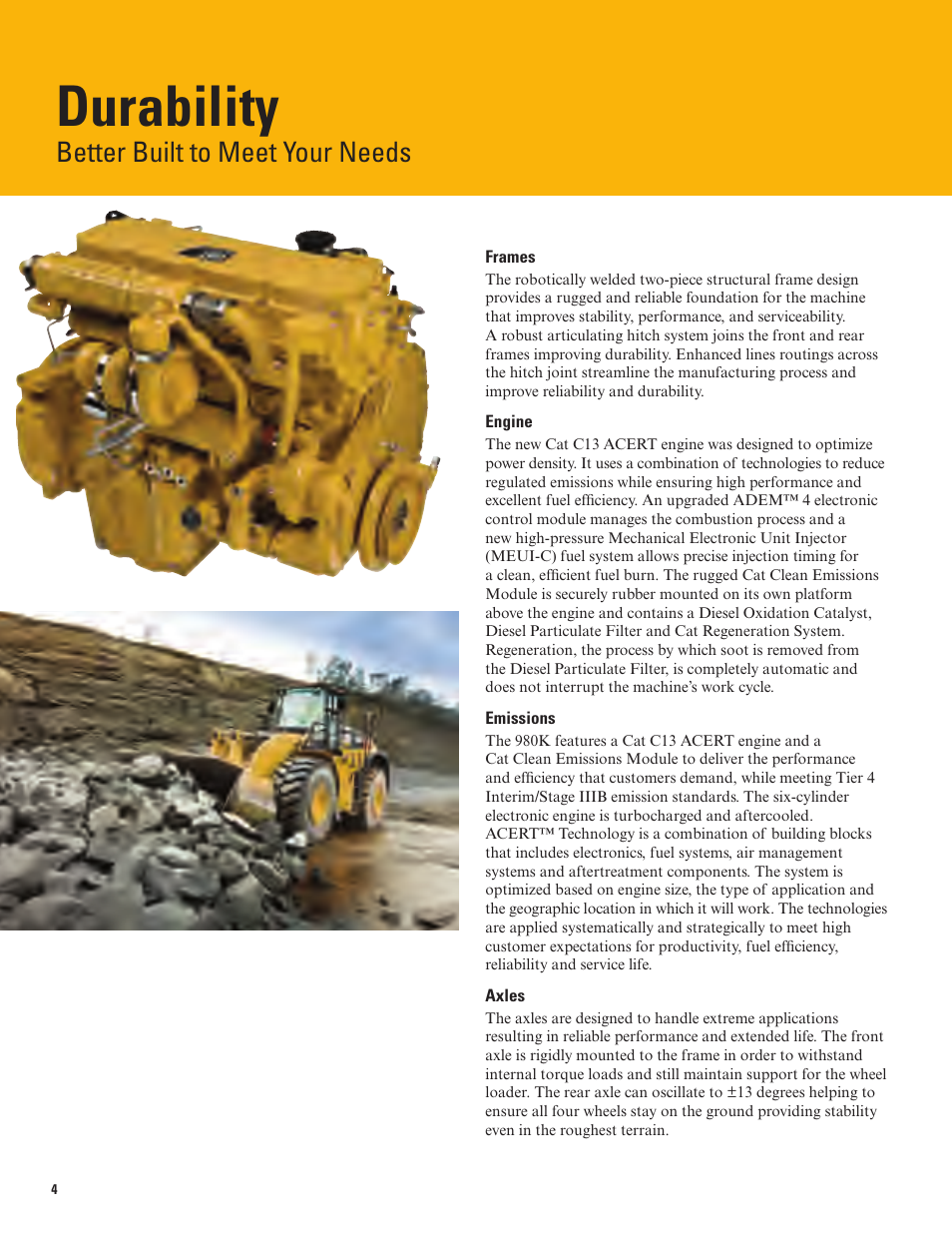 Durability, Better built to meet your needs | Milton CAT 980K User Manual | Page 4 / 24