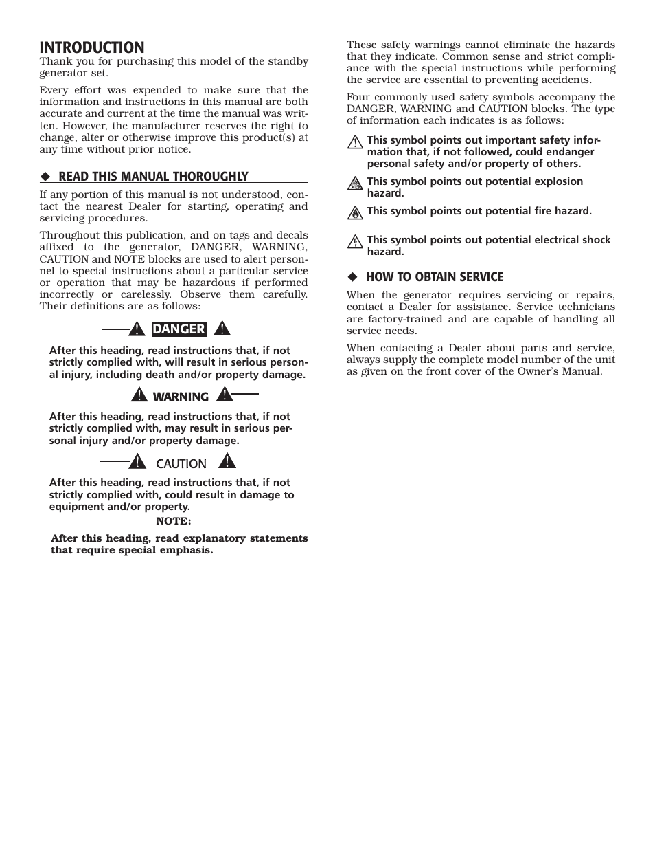 Introduction | Milton CAT G200LG4 200kW_250kVA LG Installation Guide User Manual | Page 2 / 20