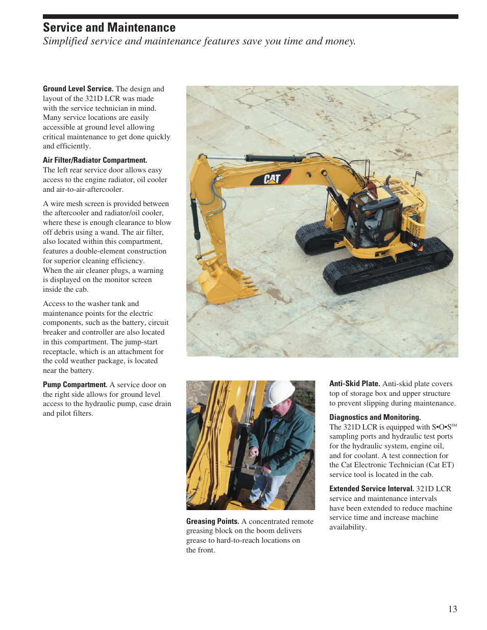 Service and maintenance | Milton CAT 321 D LCR User Manual | Page 13 / 28