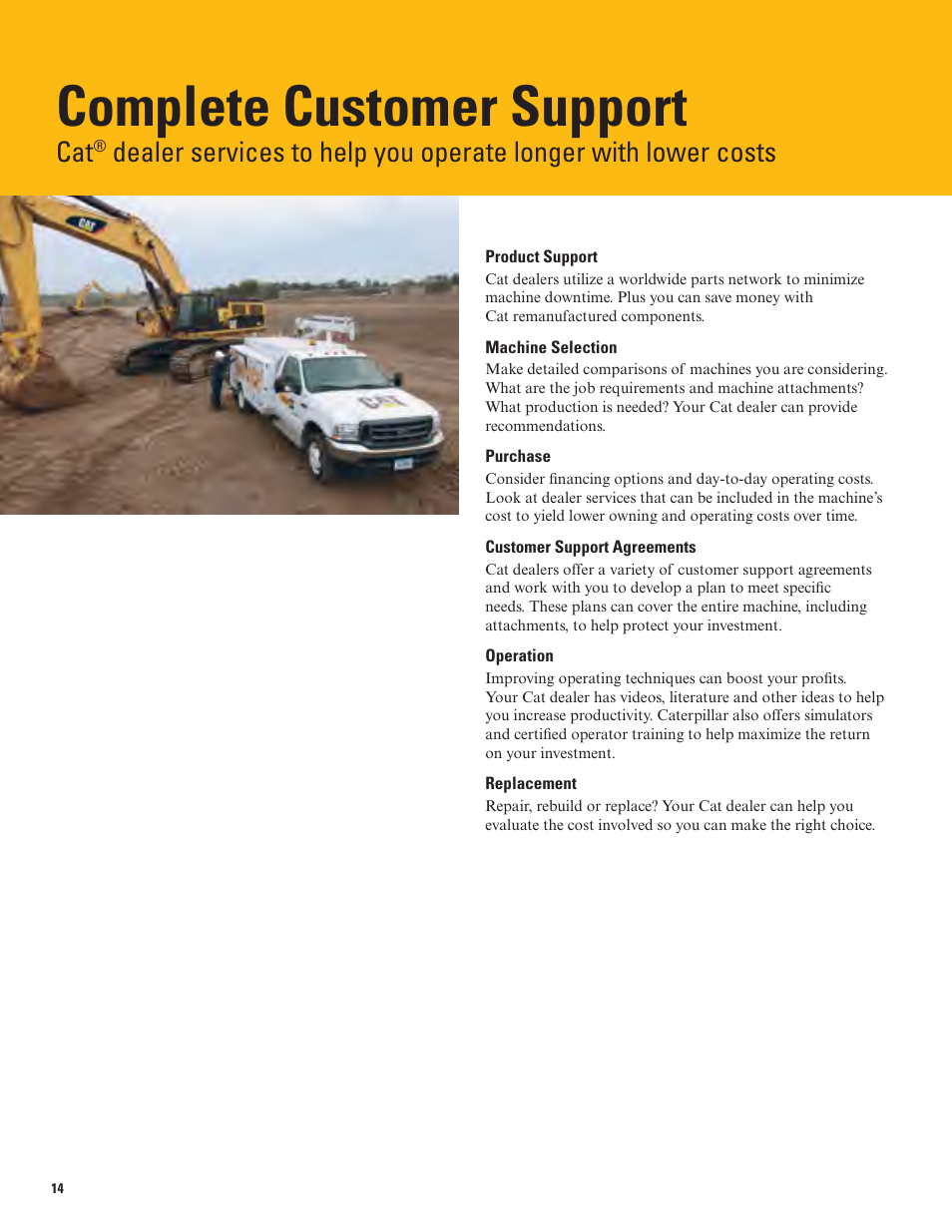 Complete customer support | Milton CAT 390D L User Manual | Page 14 / 28