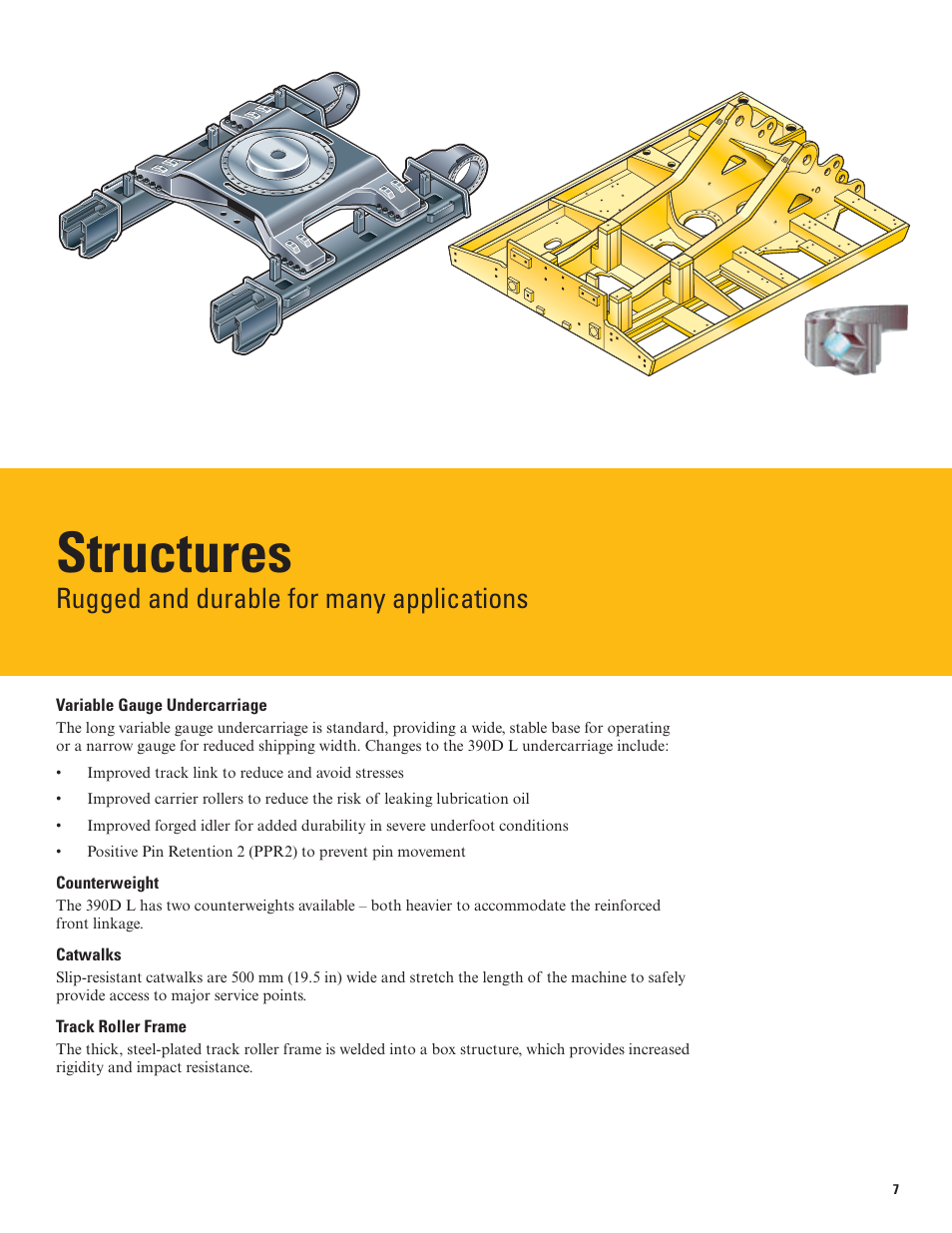 Structures, Rugged and durable for many applications | Milton CAT 390D L User Manual | Page 7 / 28
