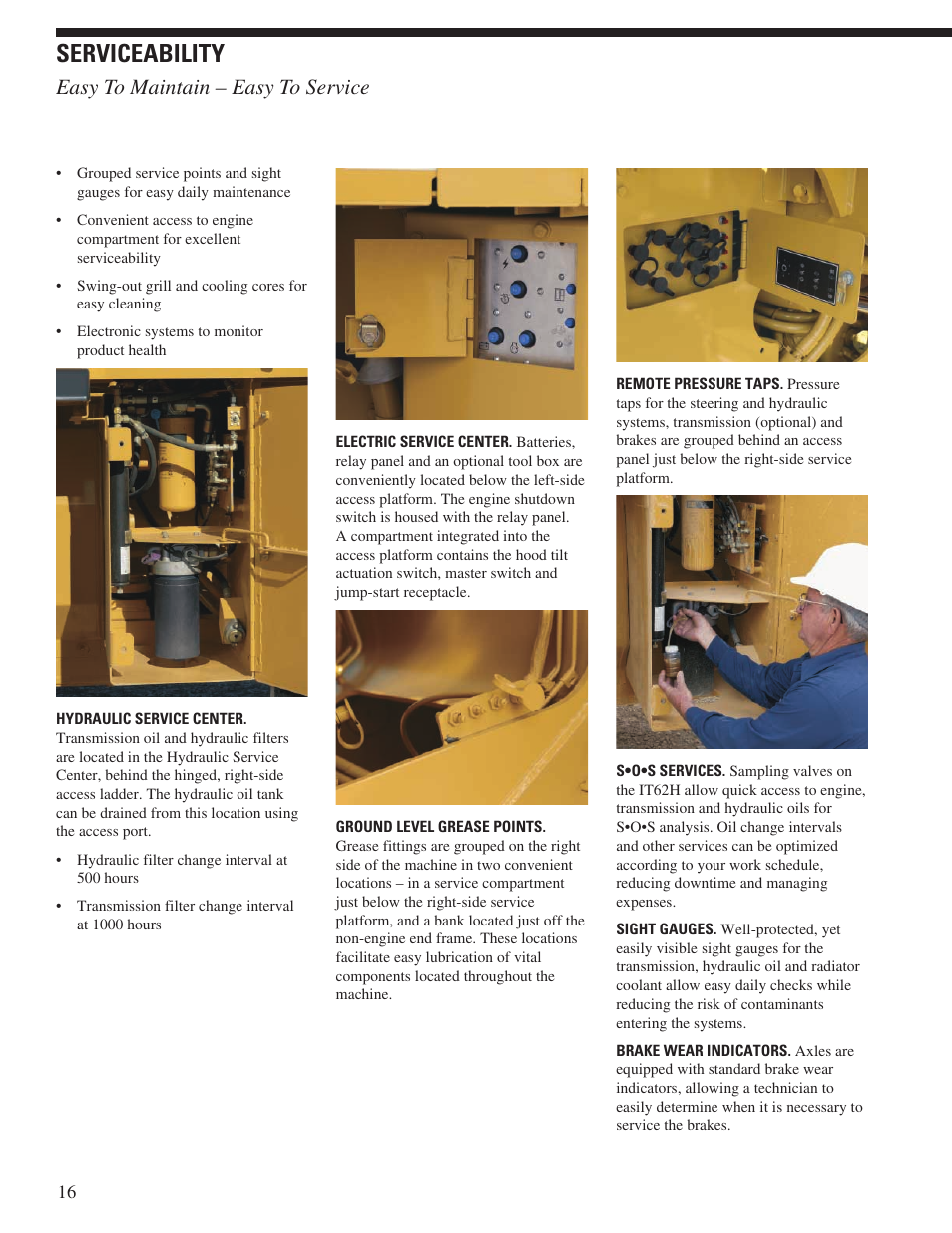 Serviceability, Easy to maintain – easy to service | Milton CAT IT62H User Manual | Page 16 / 28