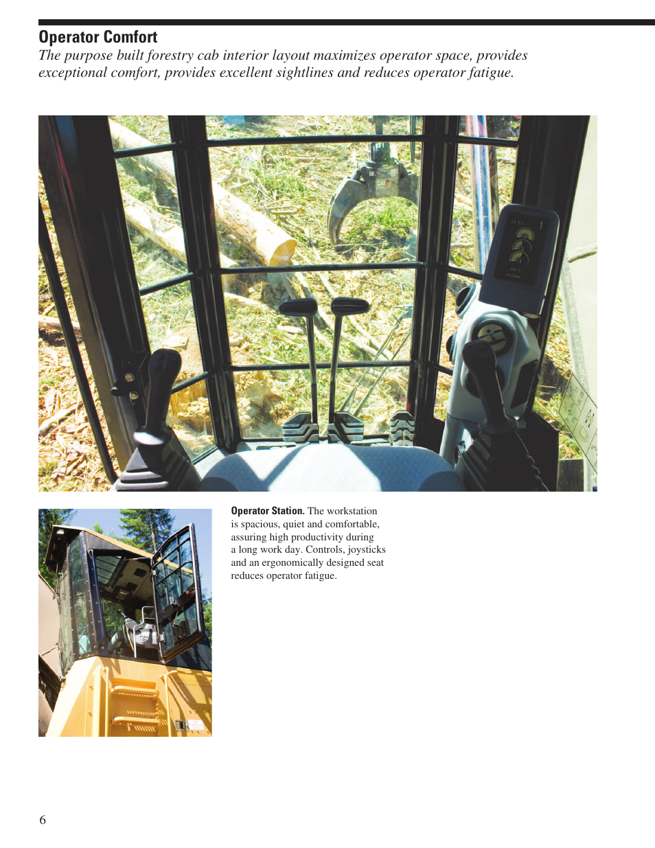 Operator comfort | Milton CAT 320D FM User Manual | Page 6 / 20