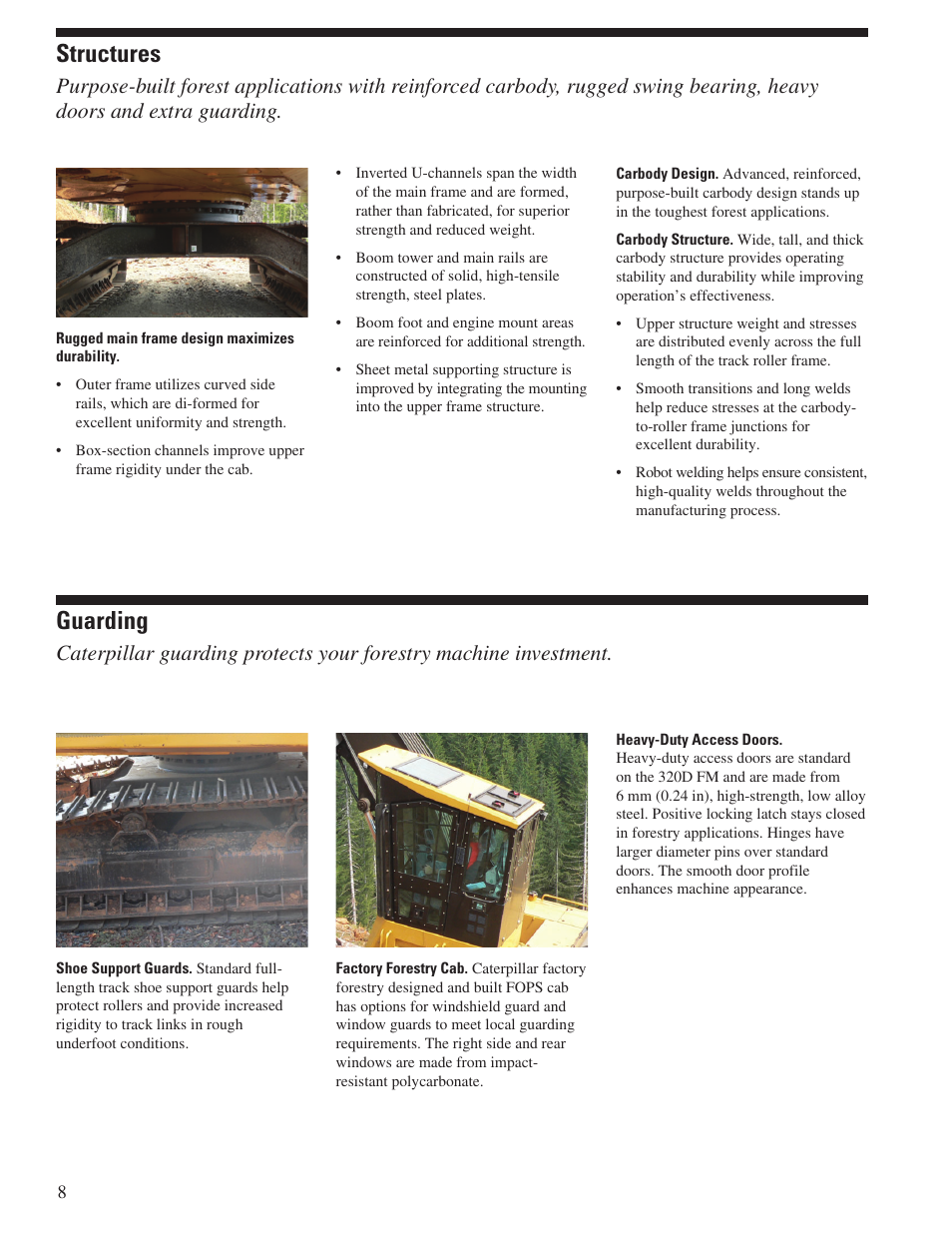 Structures, Guarding | Milton CAT 320D FM User Manual | Page 8 / 20