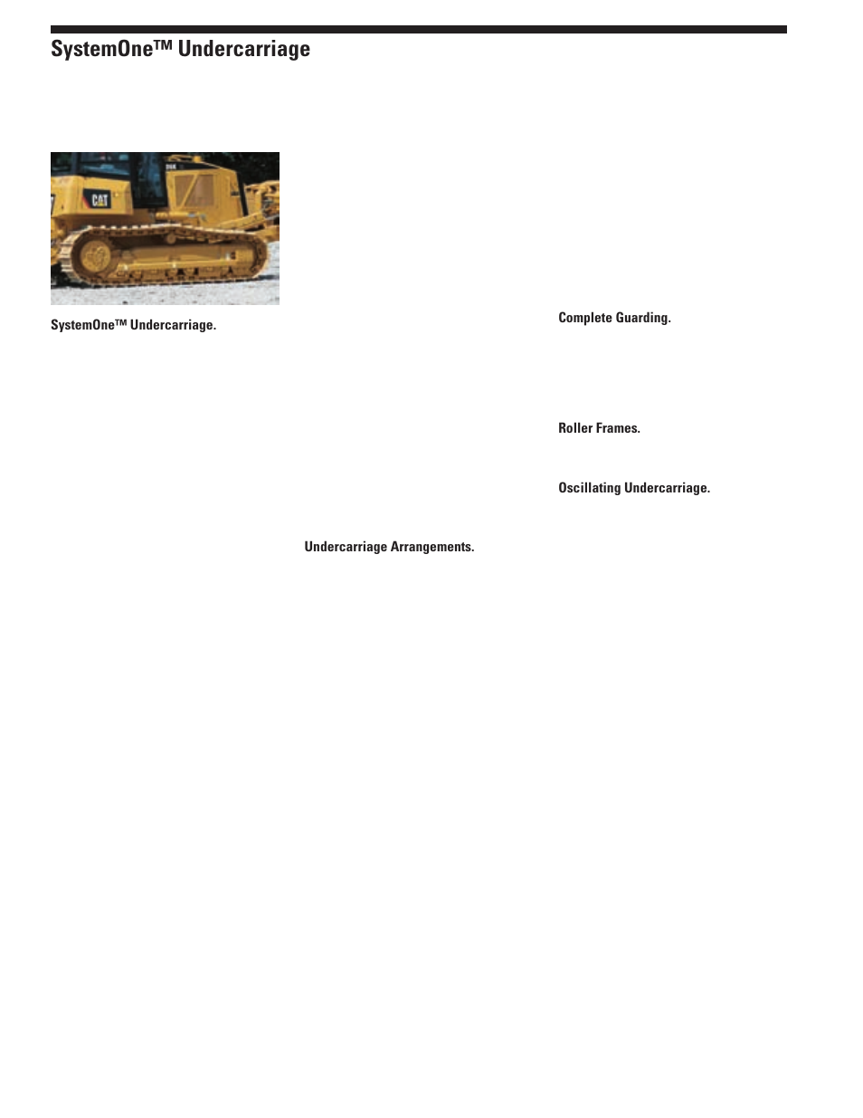 Systemone™ undercarriage | Milton CAT D6K User Manual | Page 10 / 20