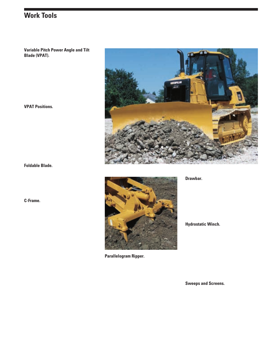 Work tools | Milton CAT D6K User Manual | Page 13 / 20