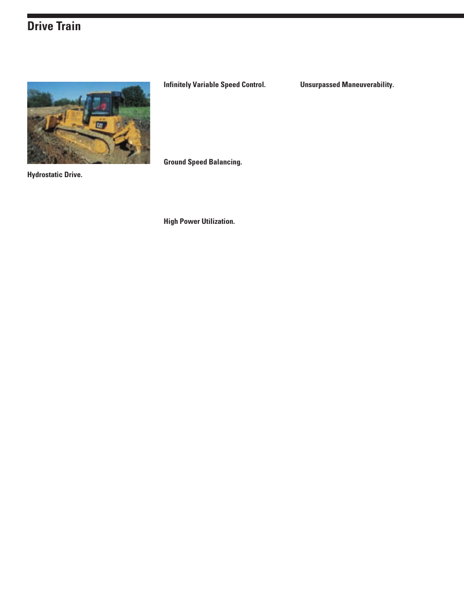 Drive train | Milton CAT D6K User Manual | Page 6 / 20