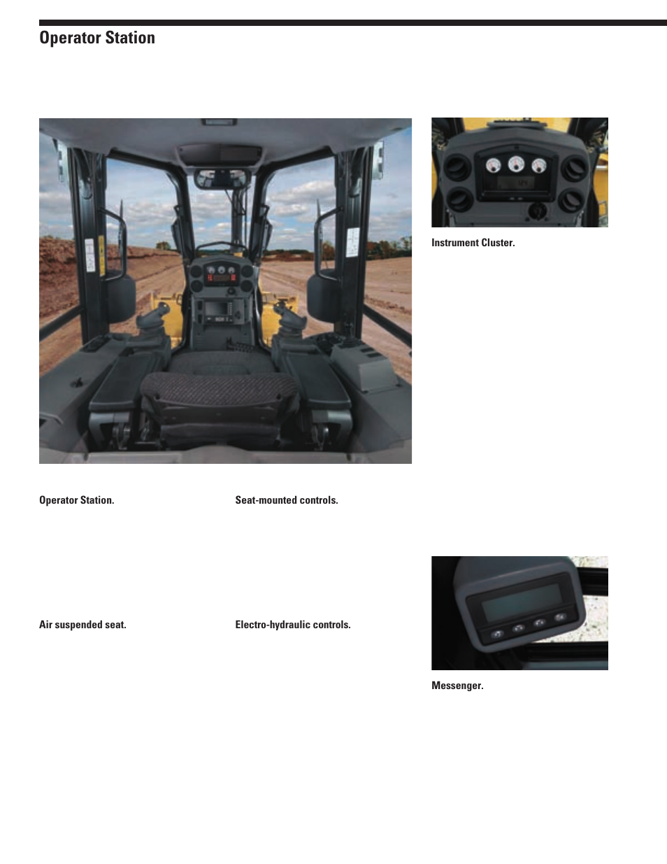 Operator station | Milton CAT D6K User Manual | Page 8 / 20