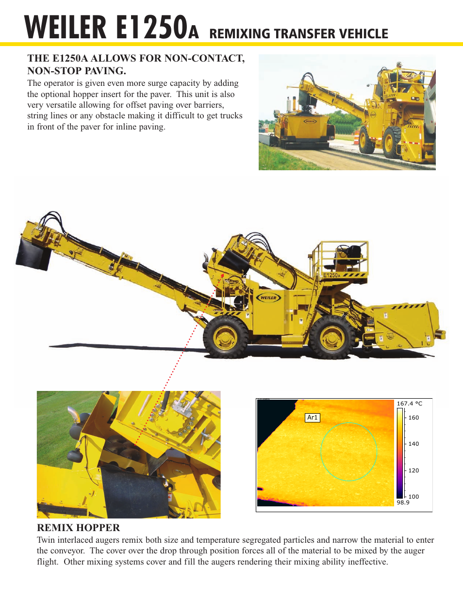 Weiler e1250, Remixing transfer vehicle | Milton CAT Weiler E1250A User Manual | Page 2 / 4