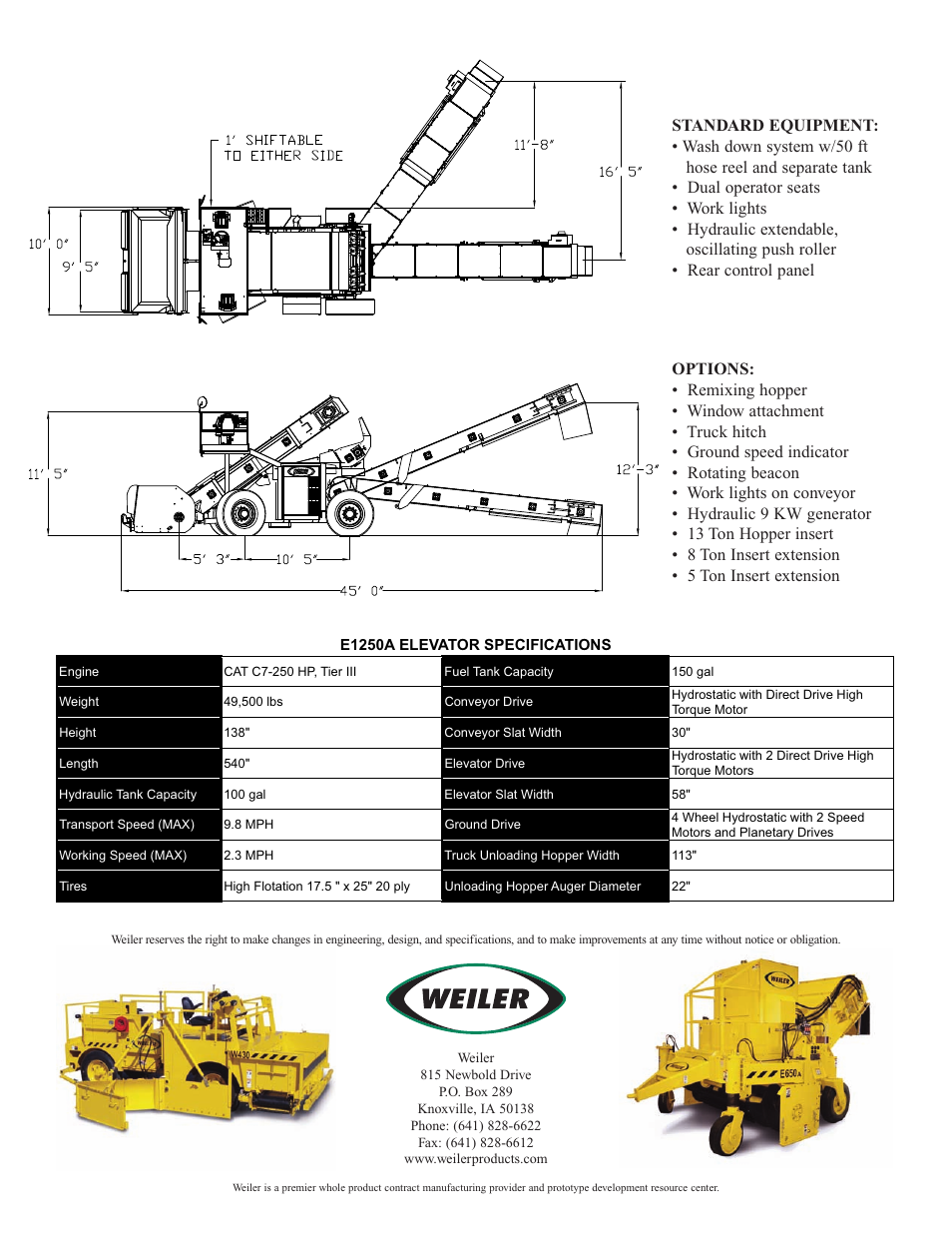 Milton CAT Weiler E1250A User Manual | Page 4 / 4