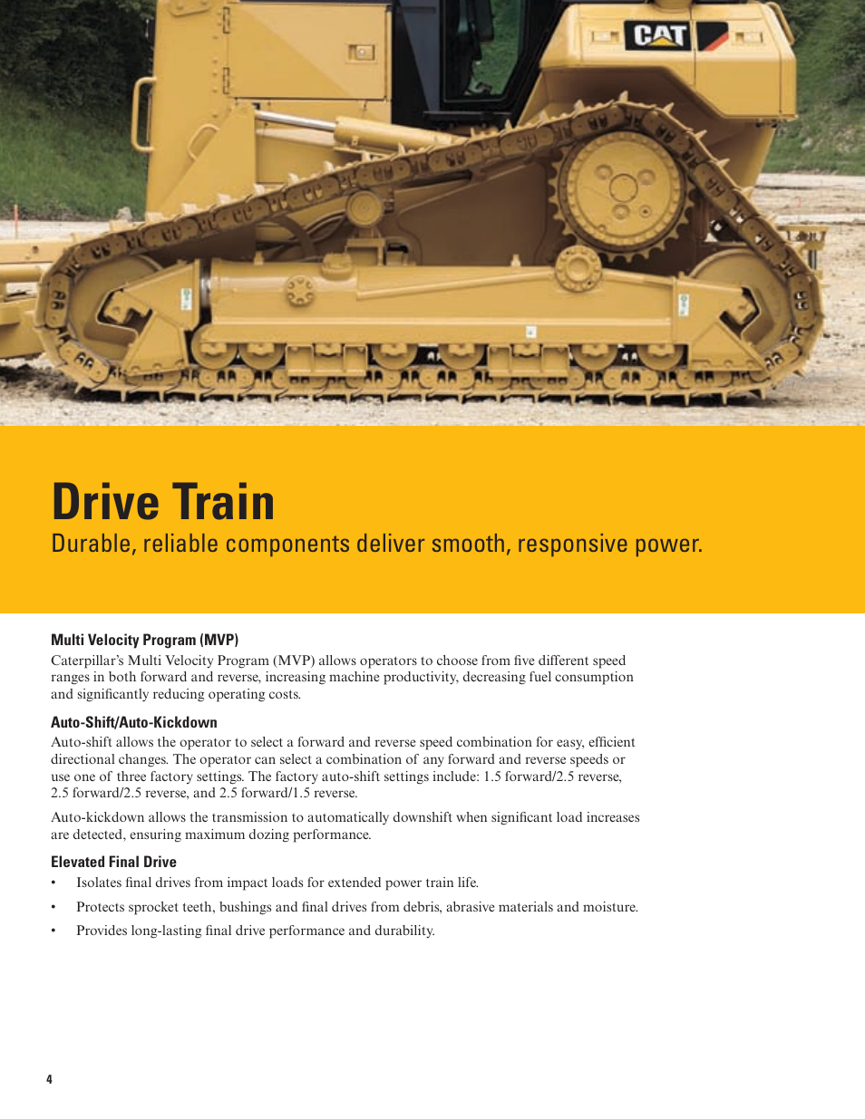 Drive train | Milton CAT D6N User Manual | Page 4 / 16