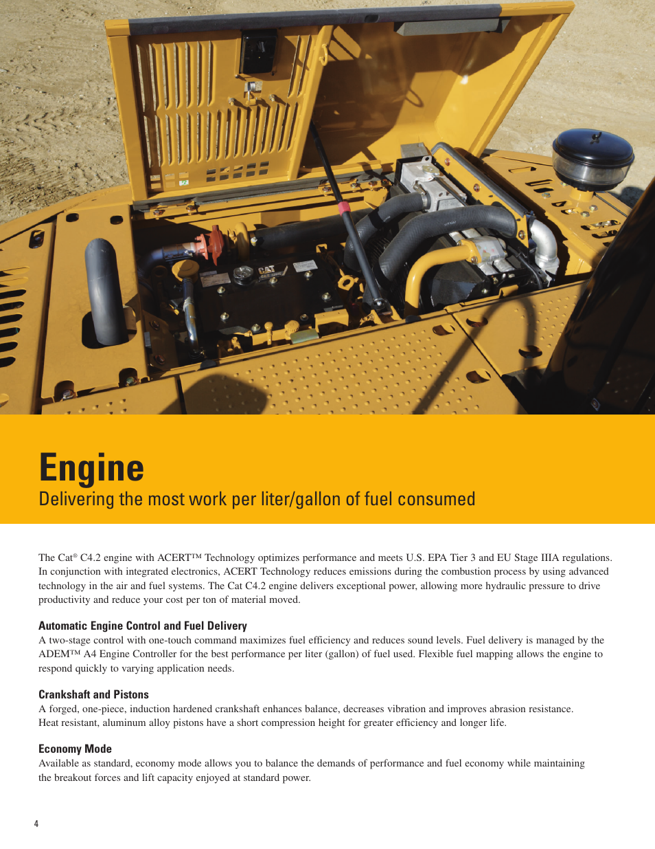 Engine | Milton CAT 312D L User Manual | Page 4 / 24