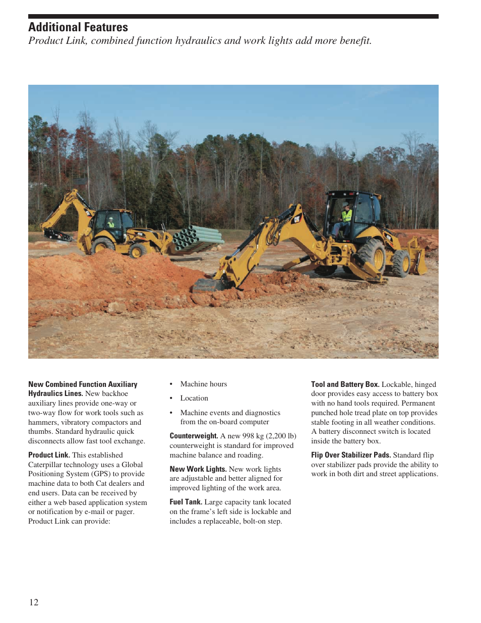 Additional features | Milton CAT 450E User Manual | Page 12 / 24