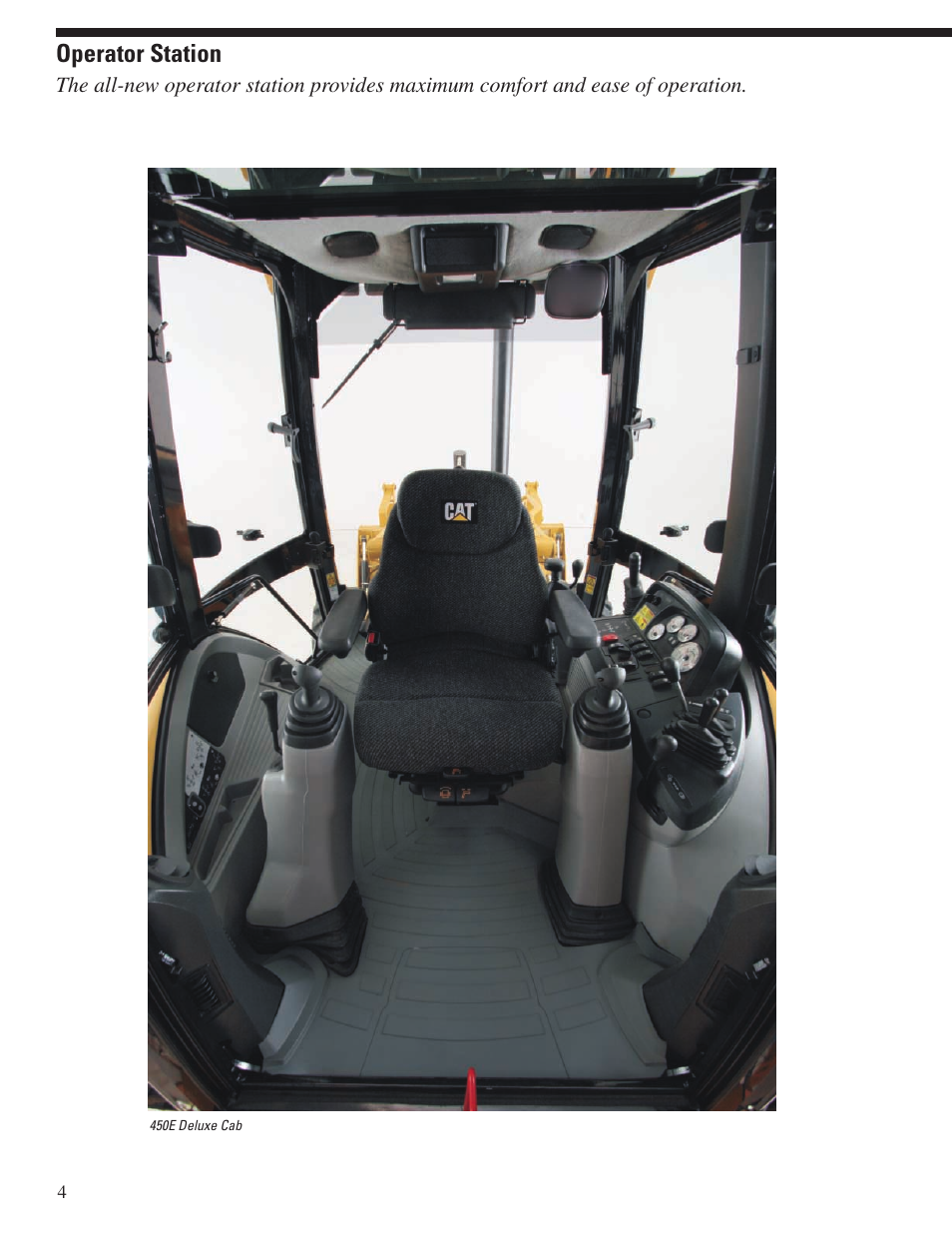 Operator station | Milton CAT 450E User Manual | Page 4 / 24