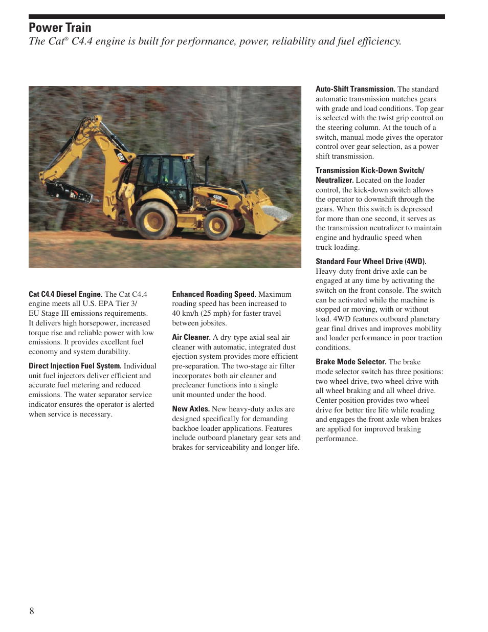 Power train, The cat | Milton CAT 450E User Manual | Page 8 / 24