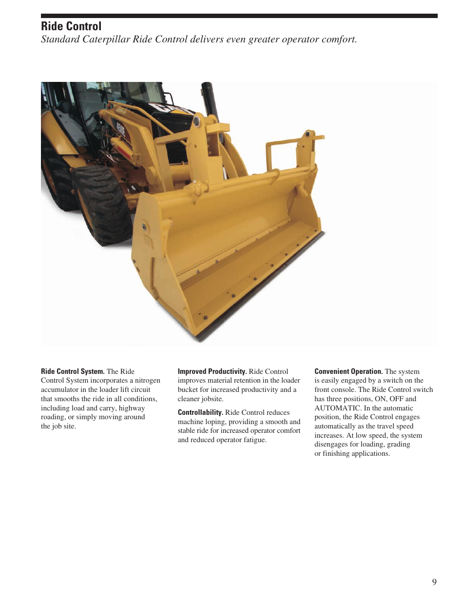 Ride control | Milton CAT 450E User Manual | Page 9 / 24