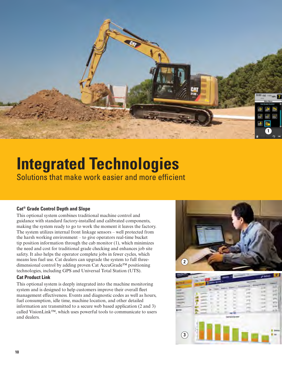 Integrated technologies, Solutions that make work easier and more efficient | Milton CAT 312E User Manual | Page 10 / 36