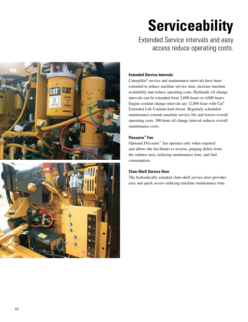 Serviceability | Milton CAT Feller Bunchers (Track) Brochure User Manual | Page 10 / 20