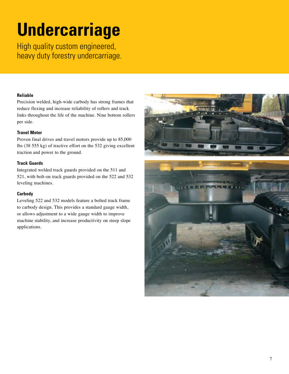 Undercarriage | Milton CAT Feller Bunchers (Track) Brochure User Manual | Page 7 / 20