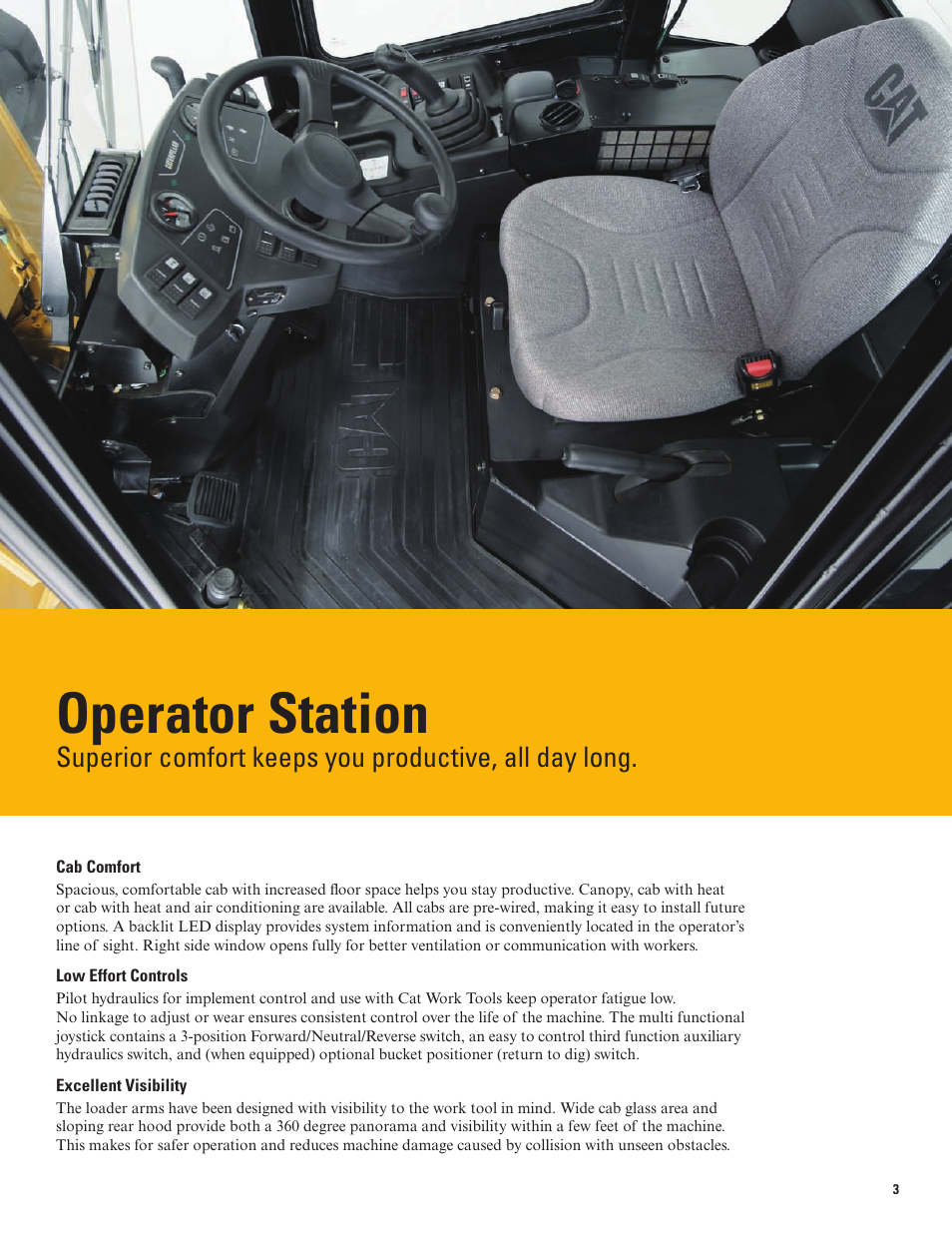 Operator station | Milton CAT 904H User Manual | Page 3 / 12