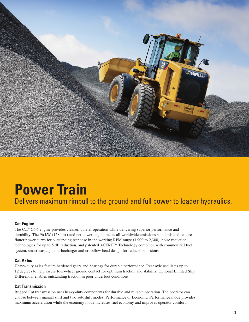 Power train | Milton CAT 924Hz User Manual | Page 3 / 16