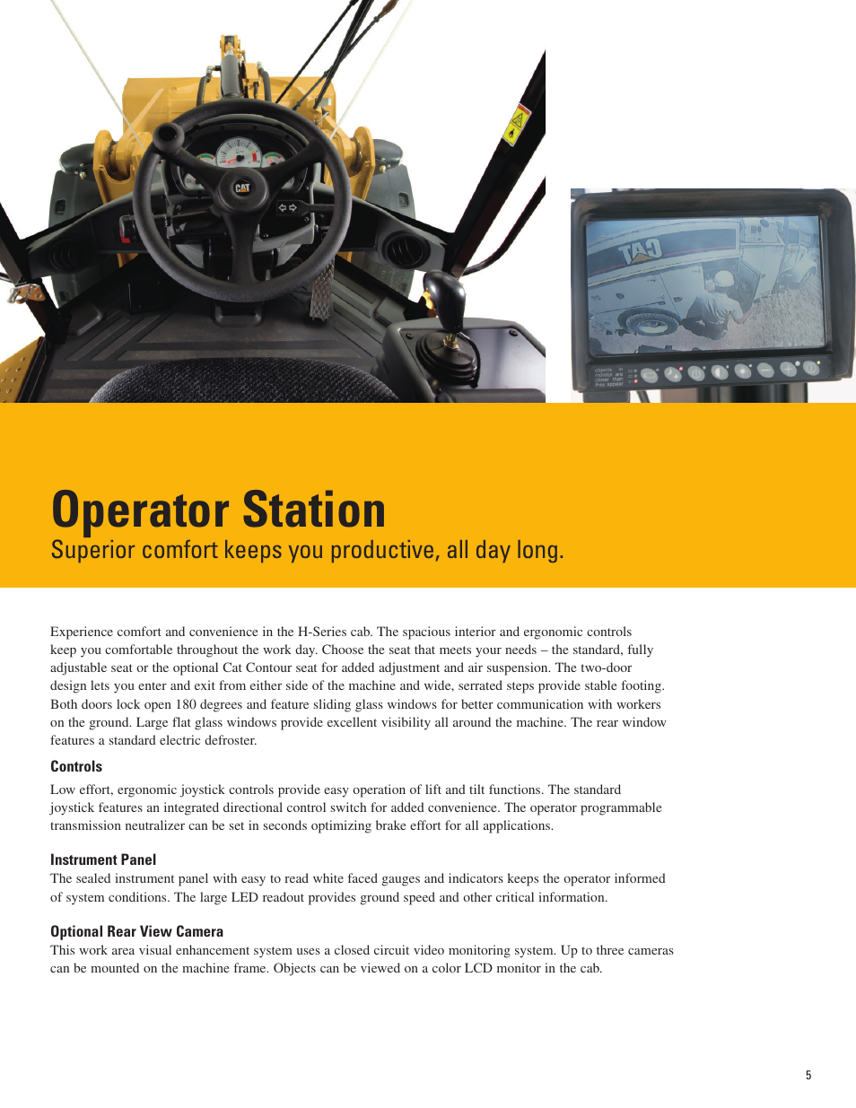 Operator station | Milton CAT 924Hz User Manual | Page 5 / 16