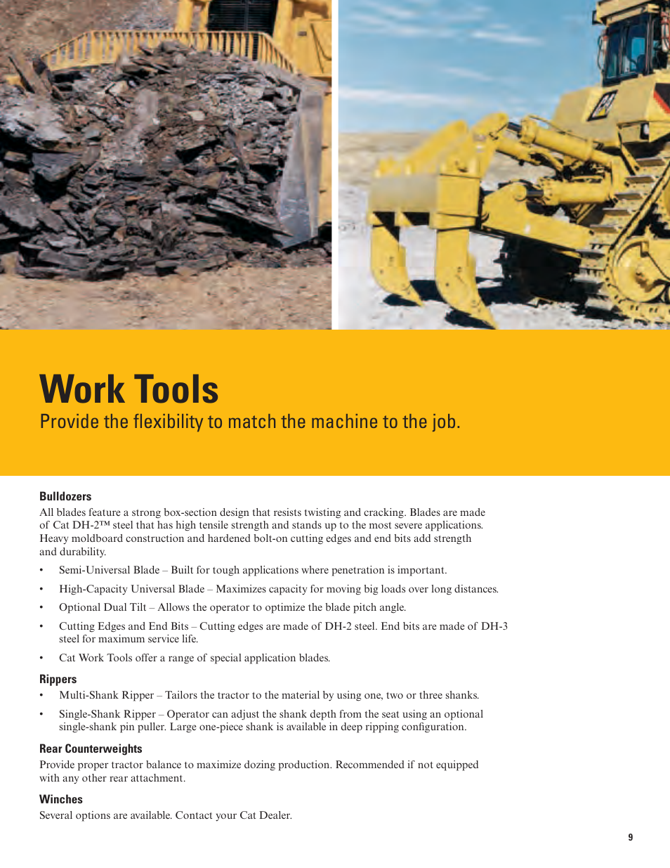 Work tools | Milton CAT D10T User Manual | Page 9 / 20