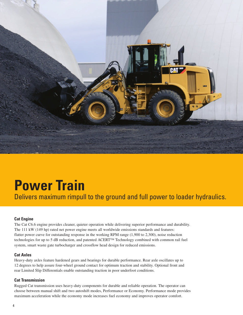 Power train | Milton CAT 930H User Manual | Page 4 / 20