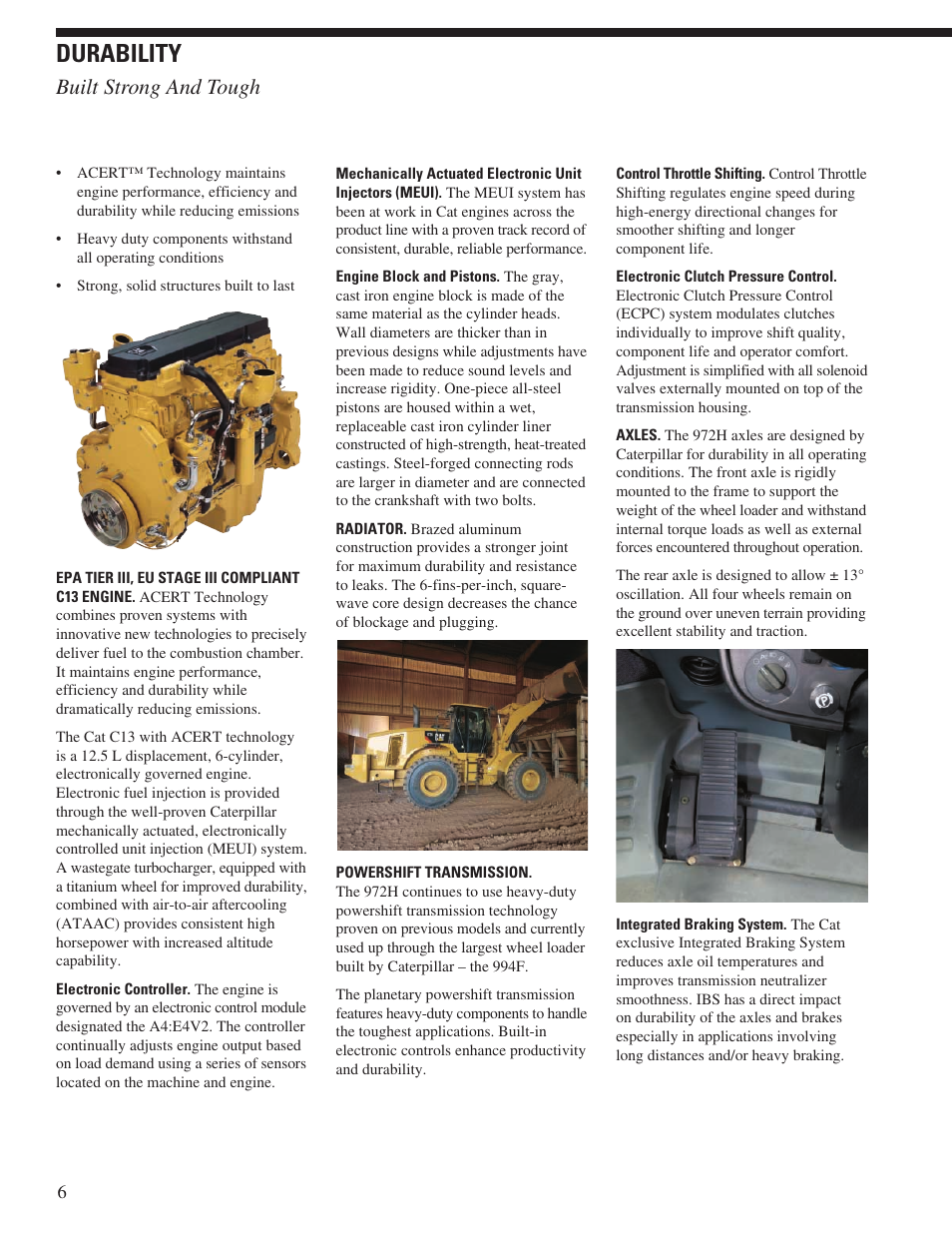 Durability, Built strong and tough | Milton CAT 972H User Manual | Page 6 / 28