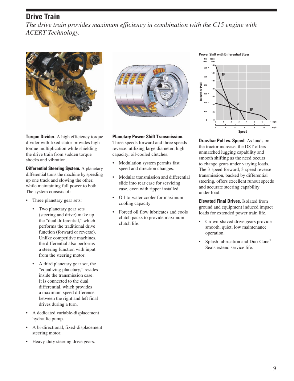 Drive train, Seals extend service life | Milton CAT D8T User Manual | Page 9 / 24