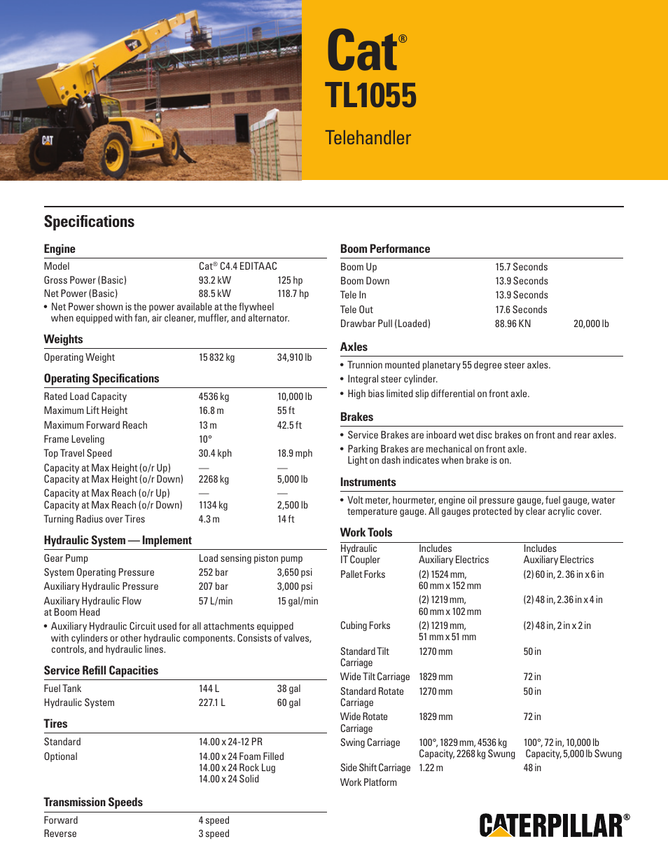 Milton CAT TL1055 User Manual | 2 pages