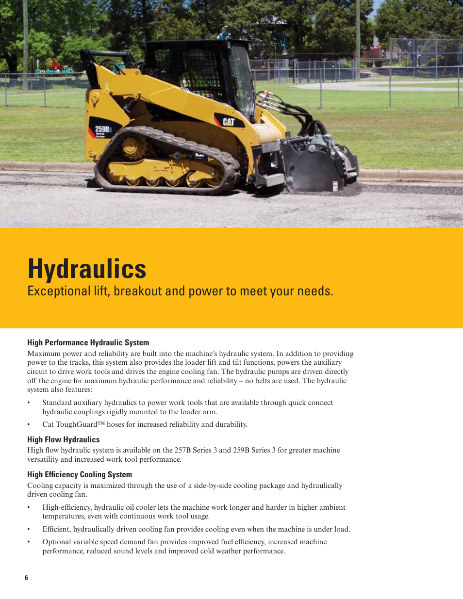 Hydraulics | Milton CAT 259B Series3 User Manual | Page 6 / 16