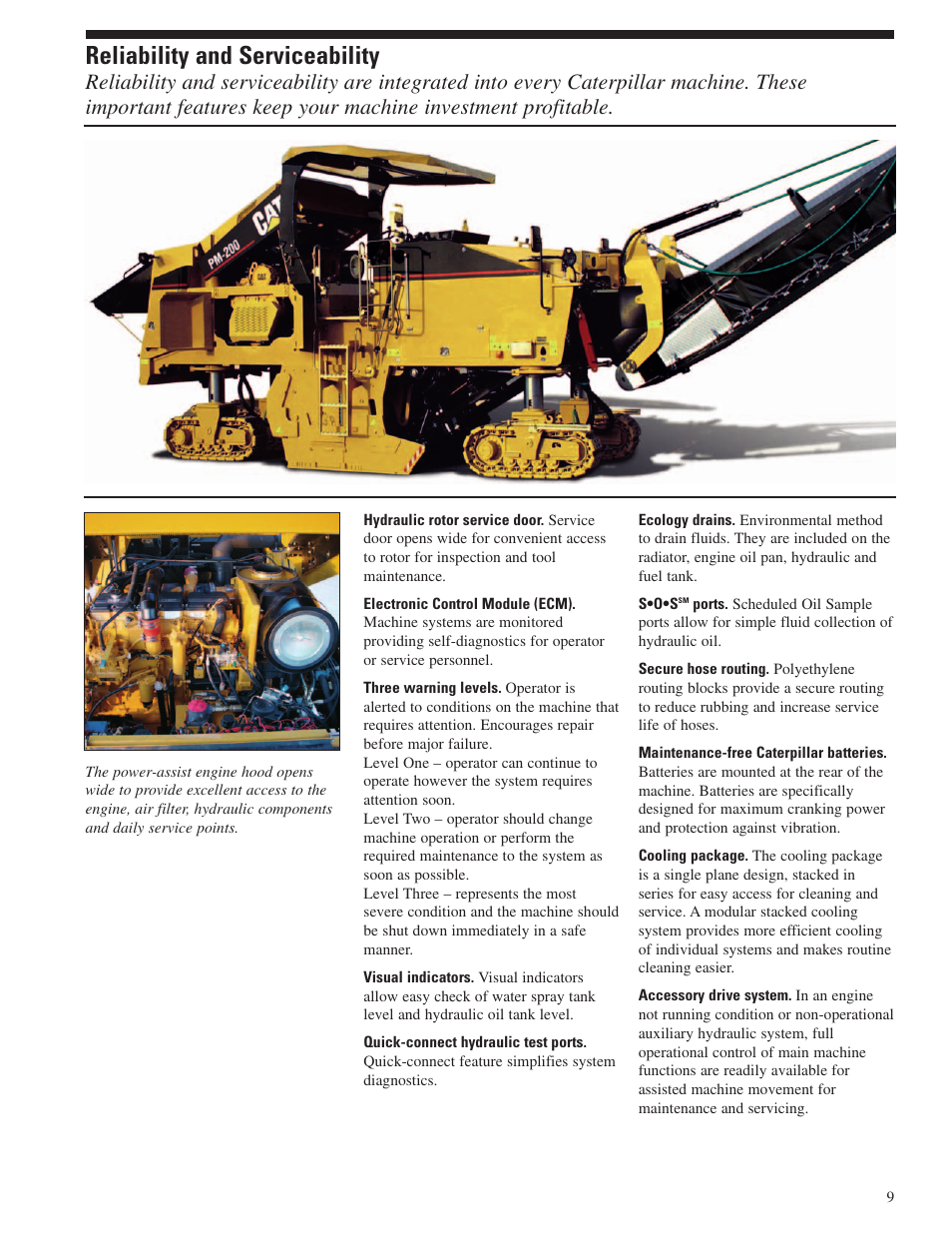 Reliability and serviceability | Milton CAT PM 200 User Manual | Page 9 / 16