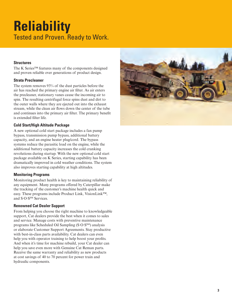 Reliability, Tested and proven. ready to work | Milton CAT 966K User Manual | Page 3 / 28