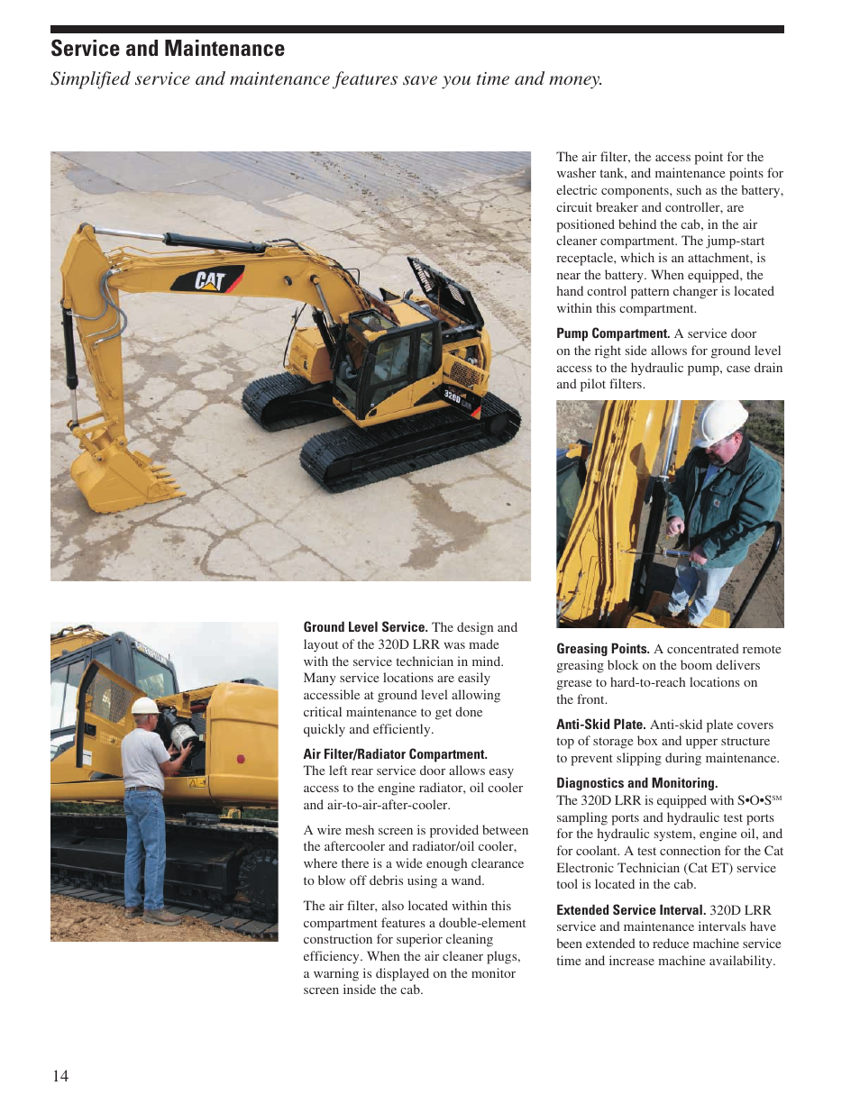 Service and maintenance | Milton CAT 320D LRR User Manual | Page 14 / 28