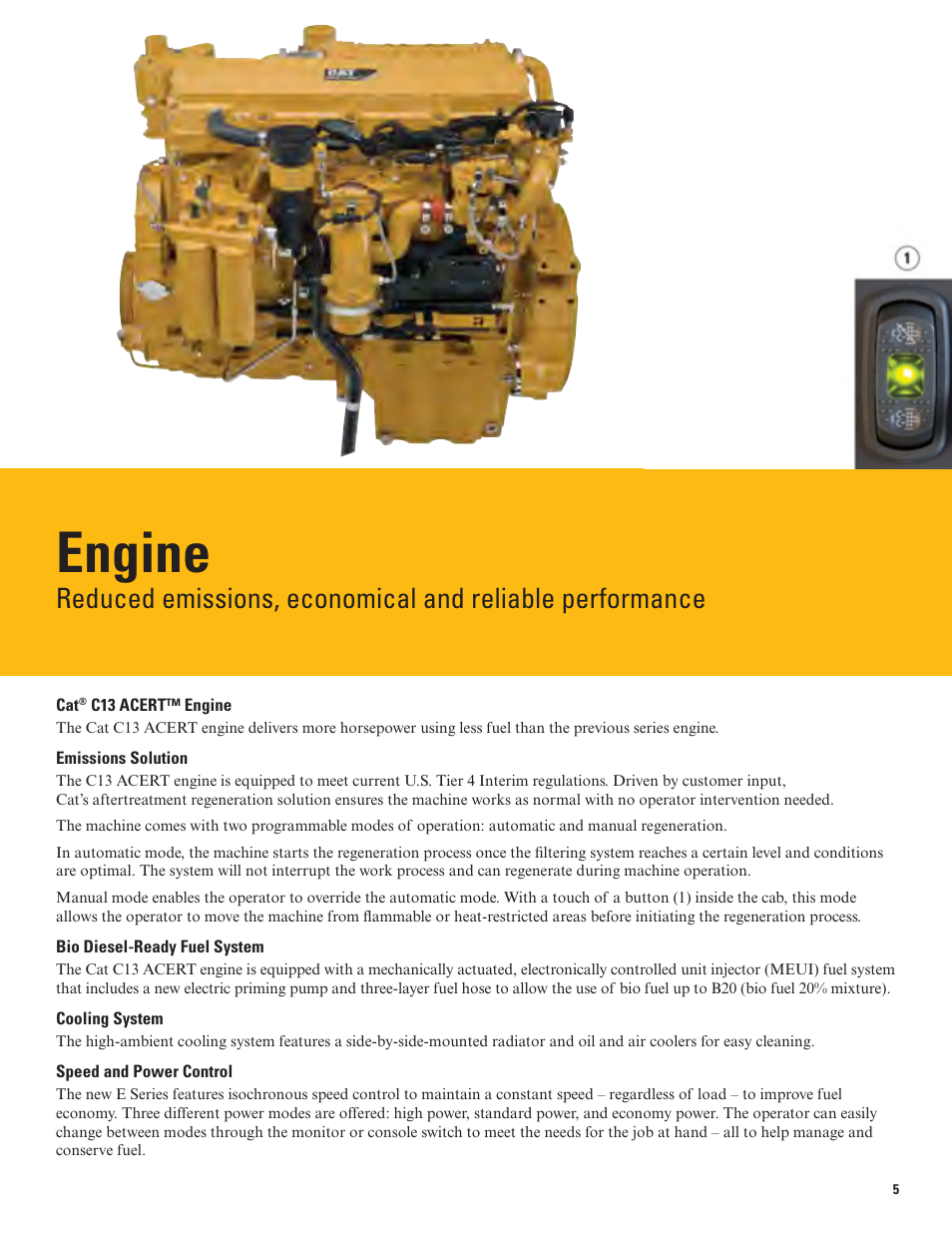 Engine | Milton CAT 349E L User Manual | Page 5 / 32