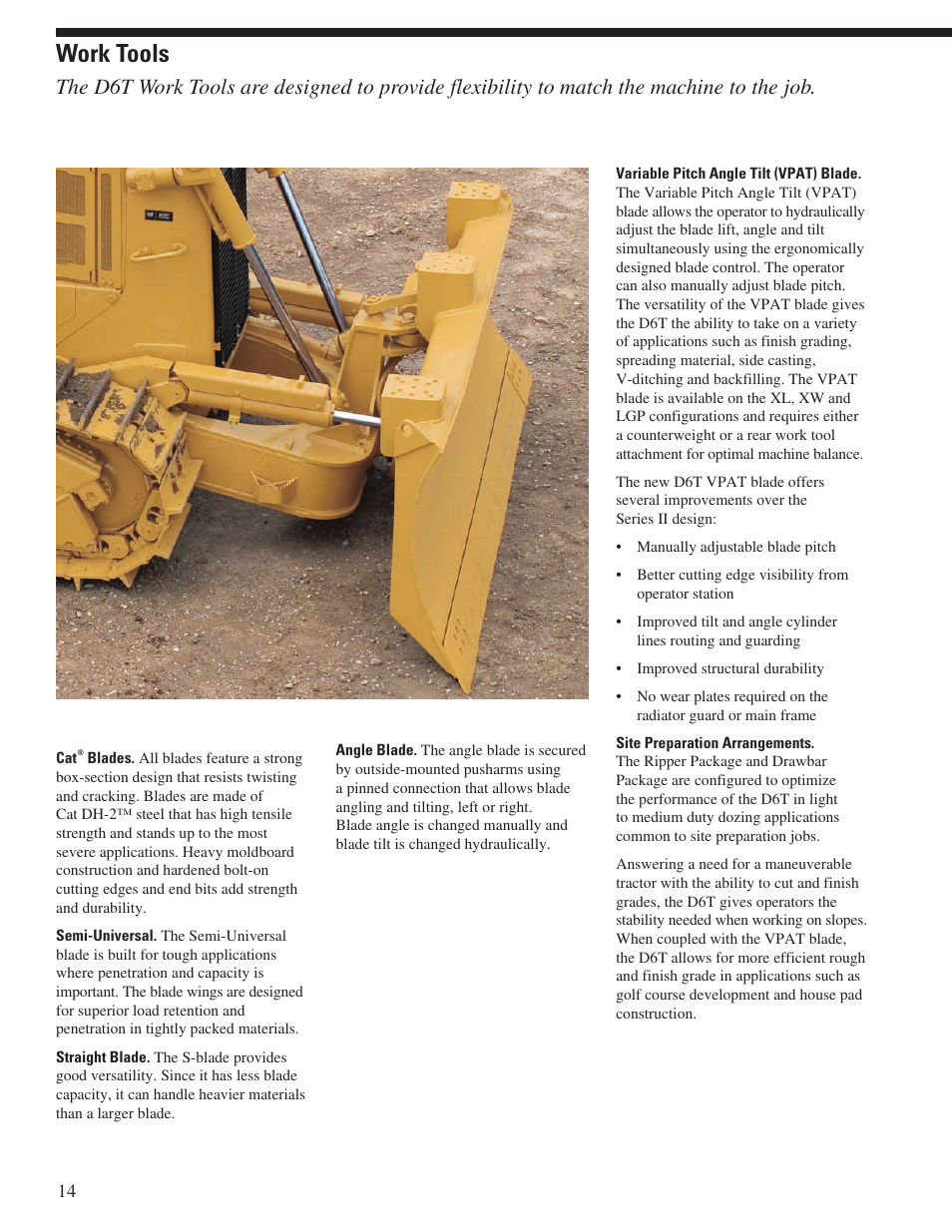 Work tools | Milton CAT D6T User Manual | Page 14 / 28