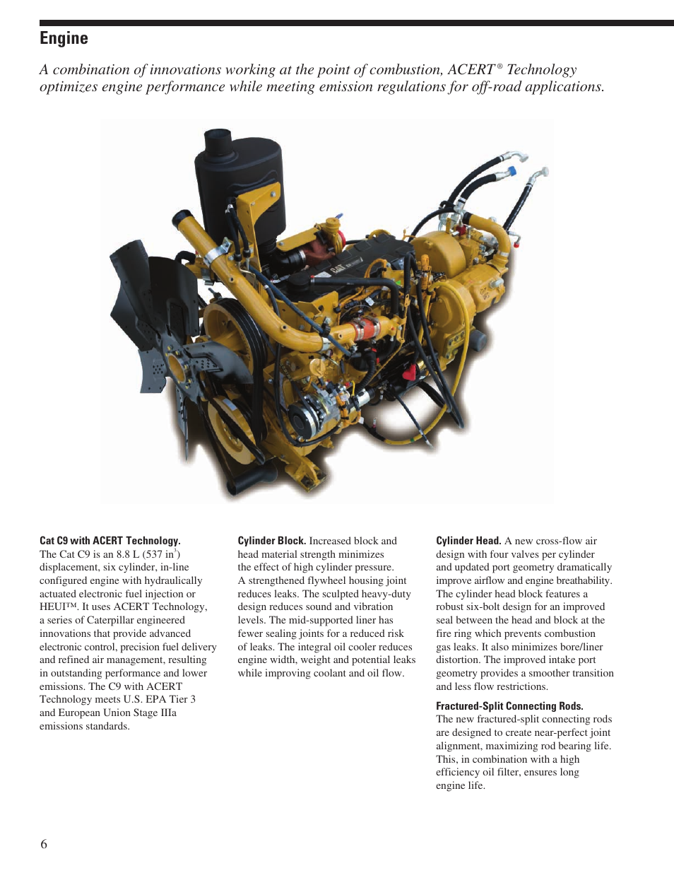 Engine | Milton CAT D6T User Manual | Page 6 / 28