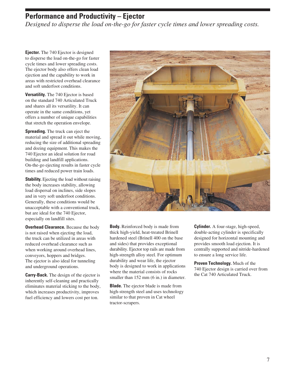Performance and productivity – ejector | Milton CAT 740 Ejector User Manual | Page 7 / 20