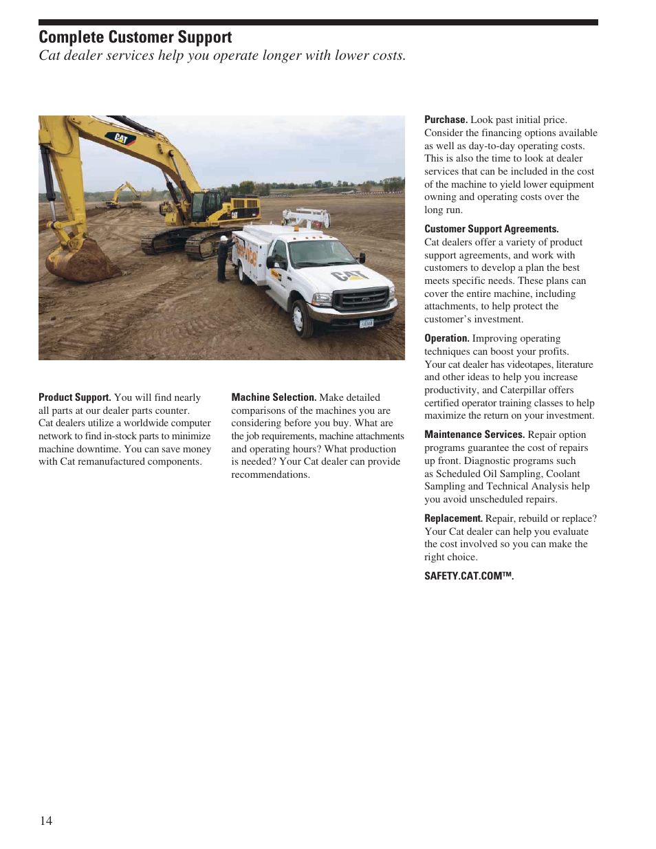 Complete customer support | Milton CAT 385C L User Manual | Page 14 / 28