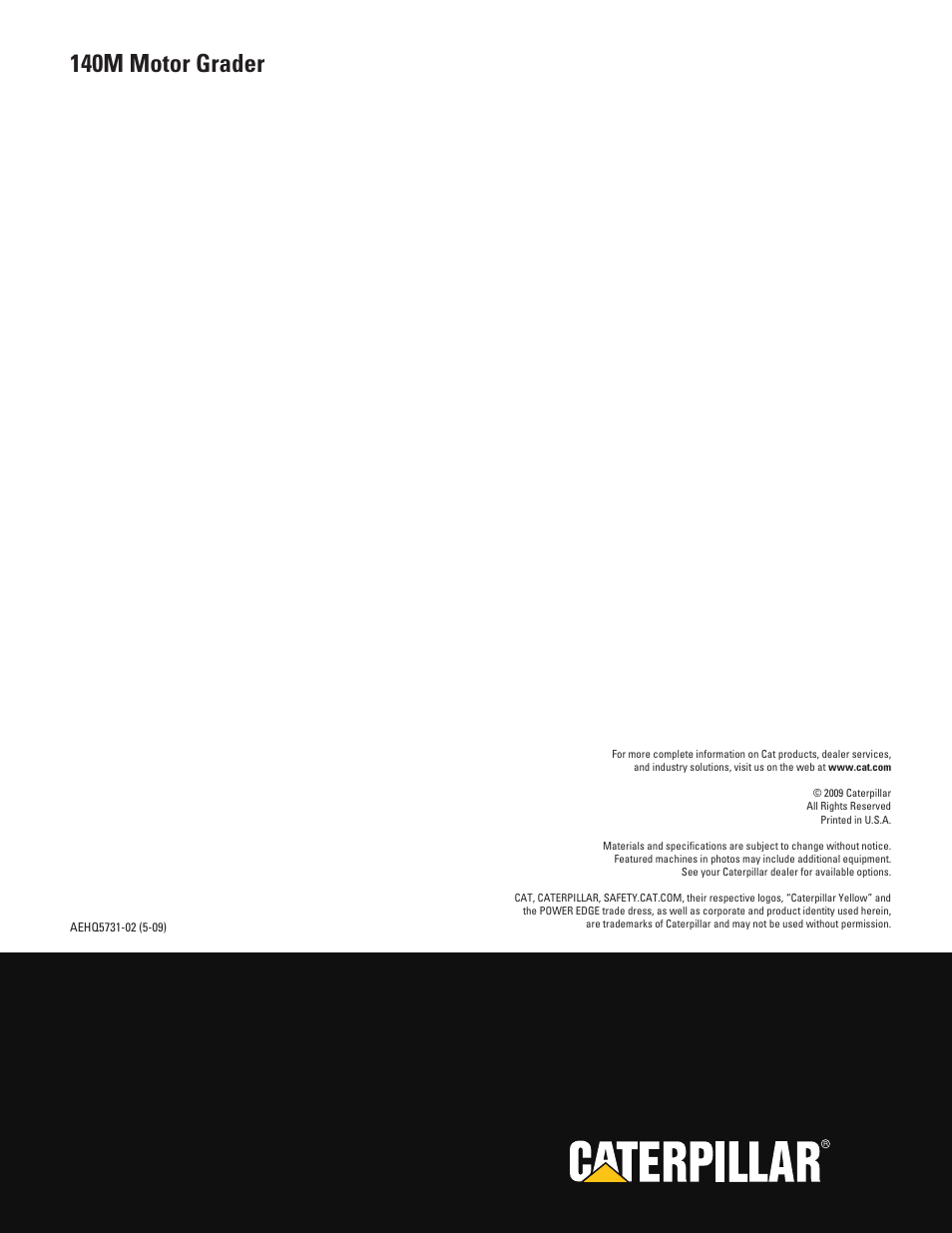 140m motor grader | Milton CAT 140M User Manual | Page 28 / 28