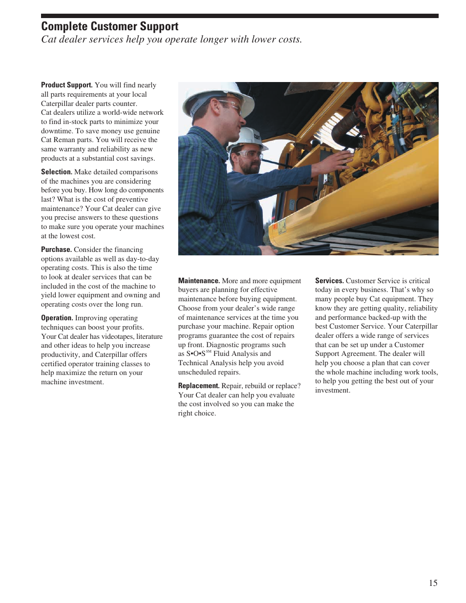 Complete customer support | Milton CAT M322D User Manual | Page 15 / 32