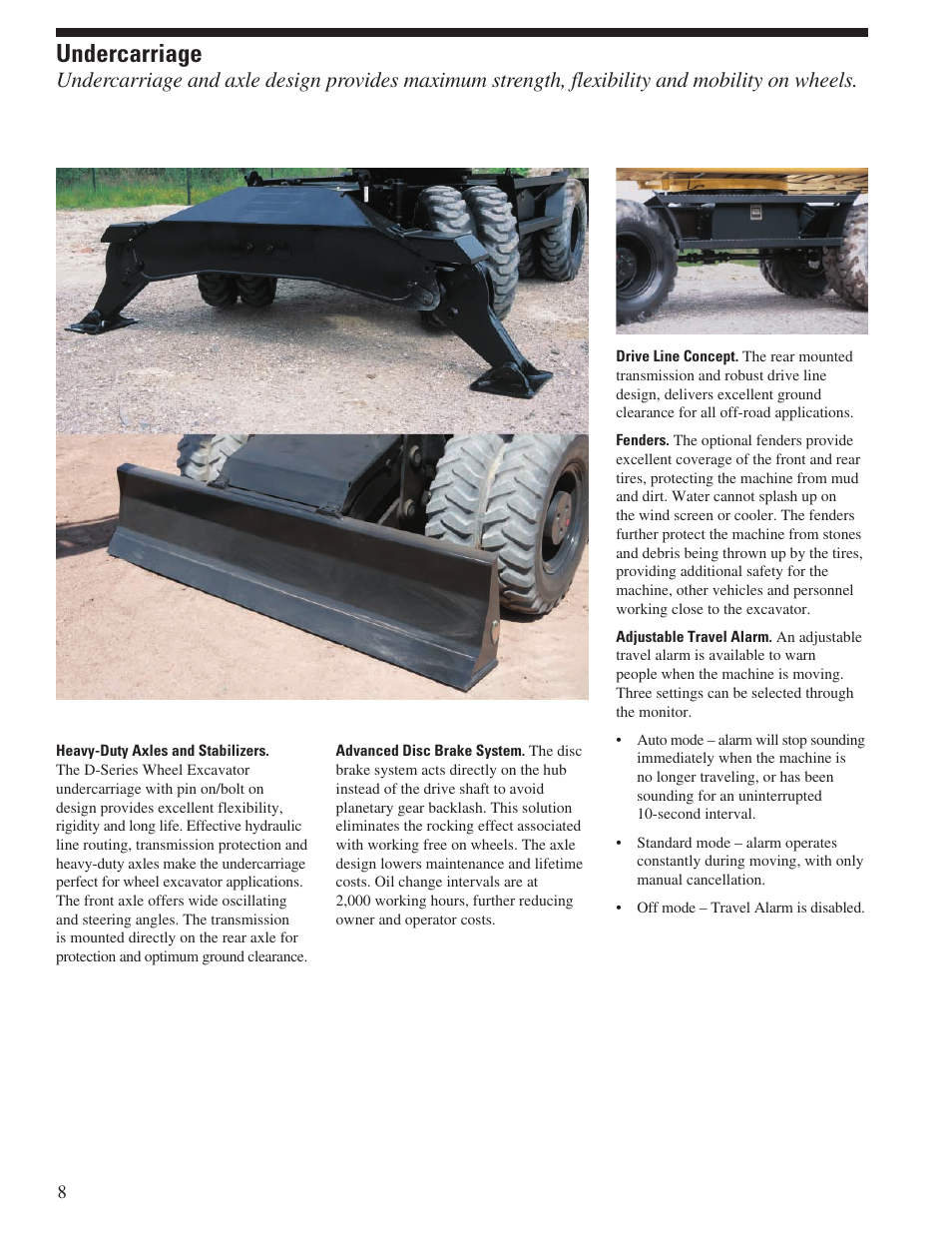Undercarriage | Milton CAT M322D User Manual | Page 8 / 32