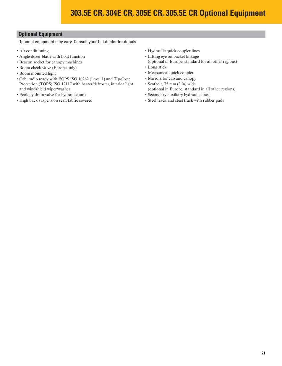 Milton CAT 305.5E CR User Manual | Page 21 / 24