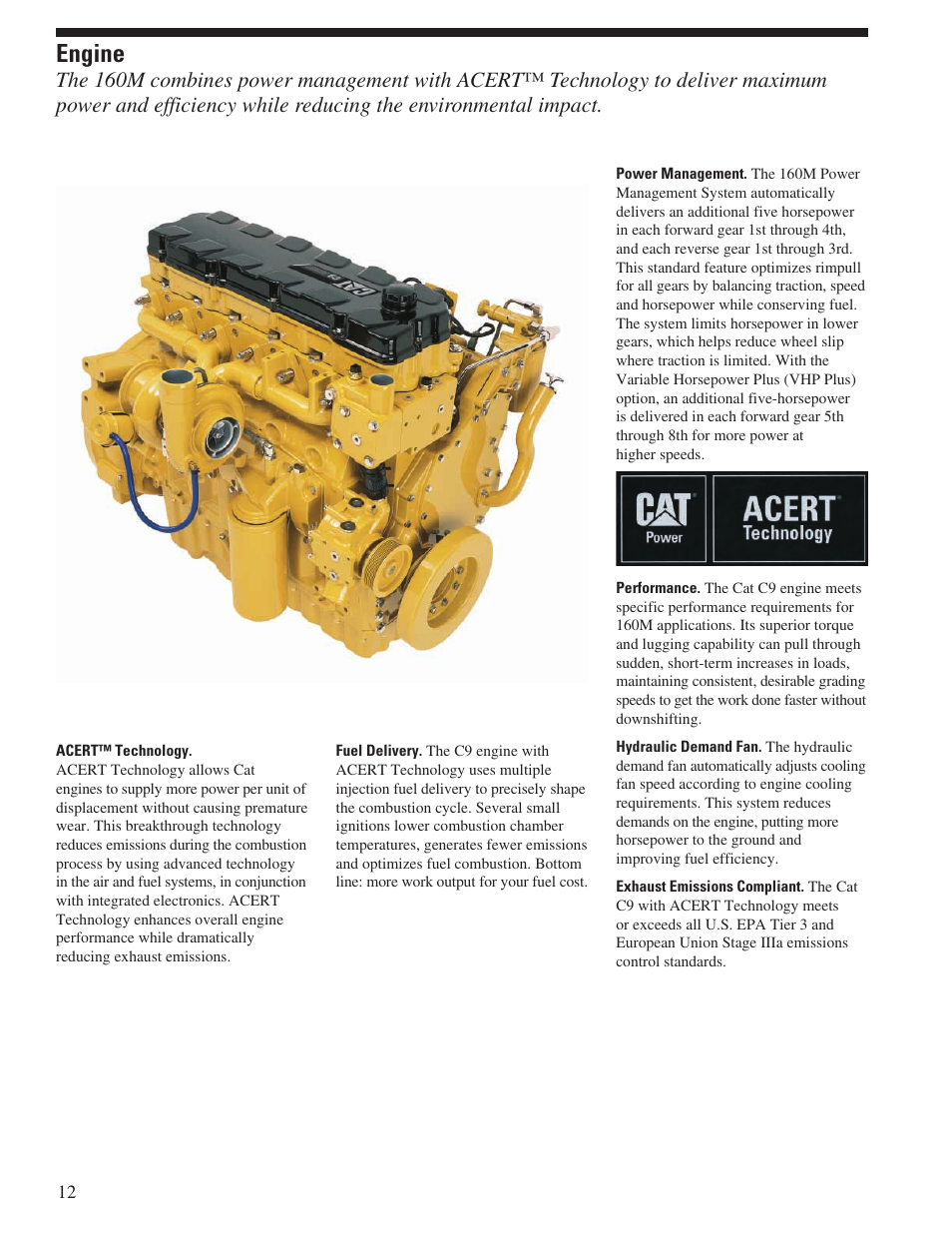 Engine | Milton CAT 160M User Manual | Page 12 / 28