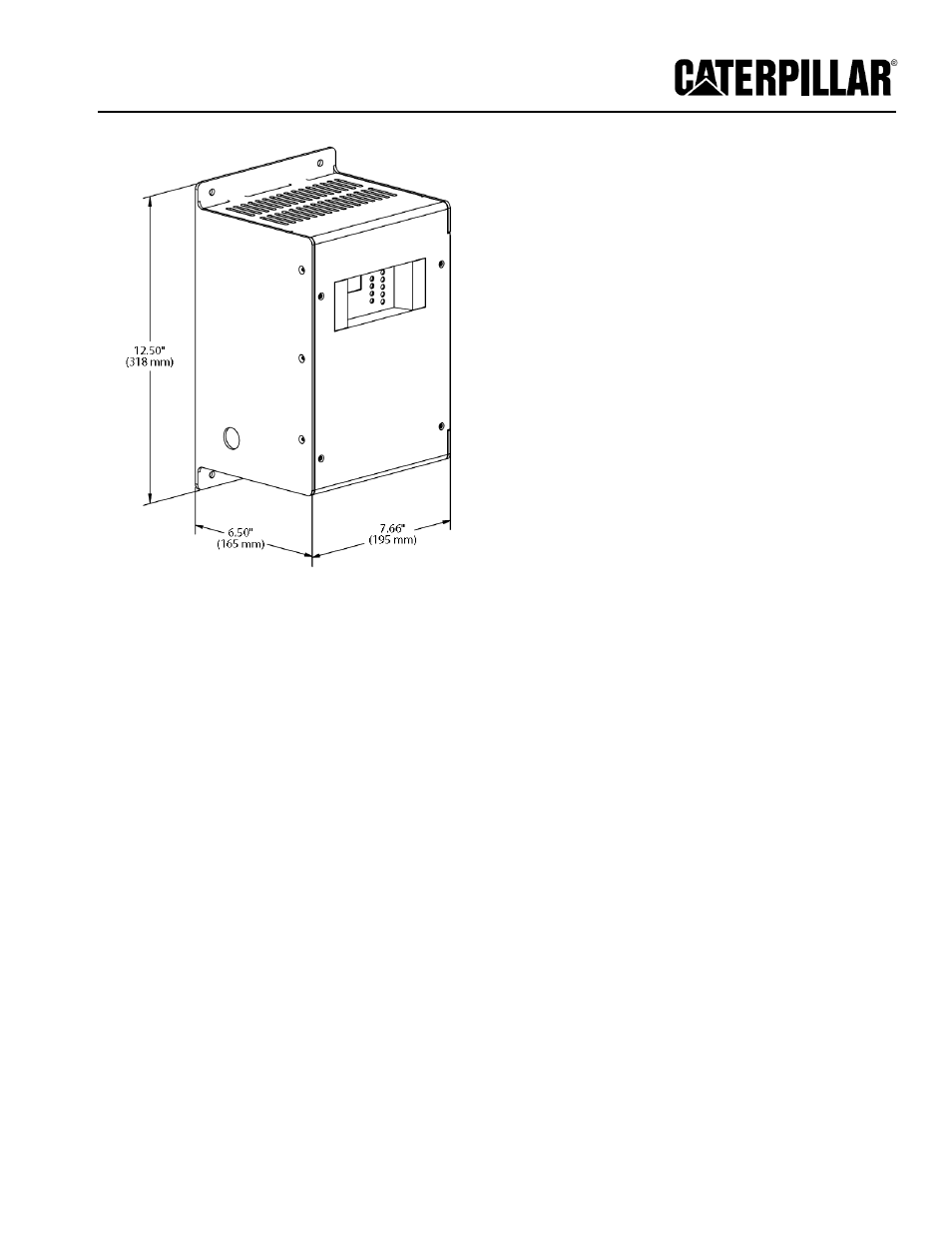 Milton CAT D100-6_S 100 kW 10A Battery Charger User Manual | 2 pages