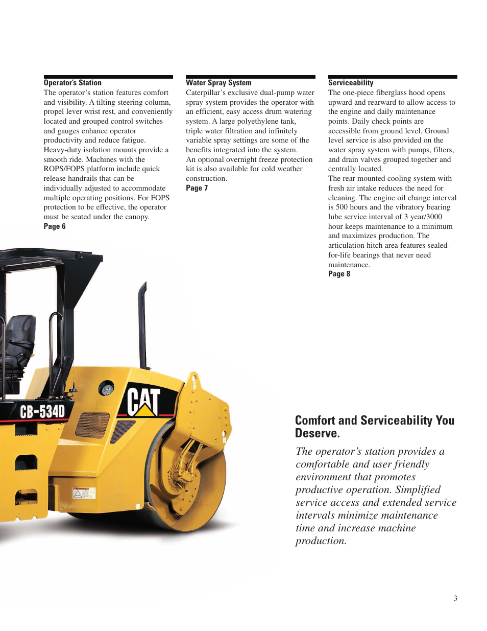 Comfort and serviceability you deserve | Milton CAT CB-564D User Manual | Page 3 / 12