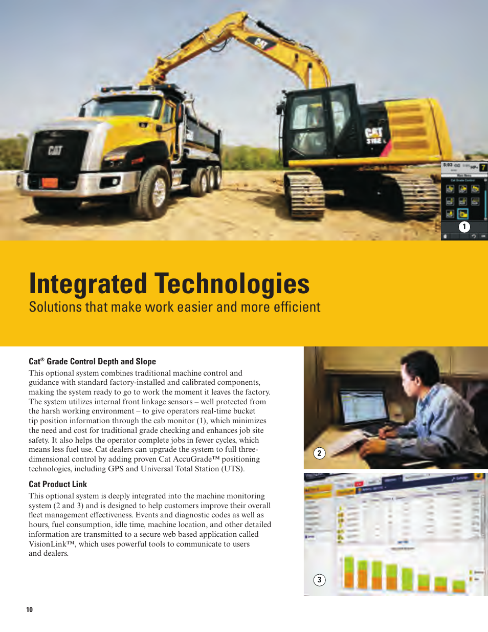 Integrated technologies, Solutions that make work easier and more efficient | Milton CAT 316E User Manual | Page 10 / 28